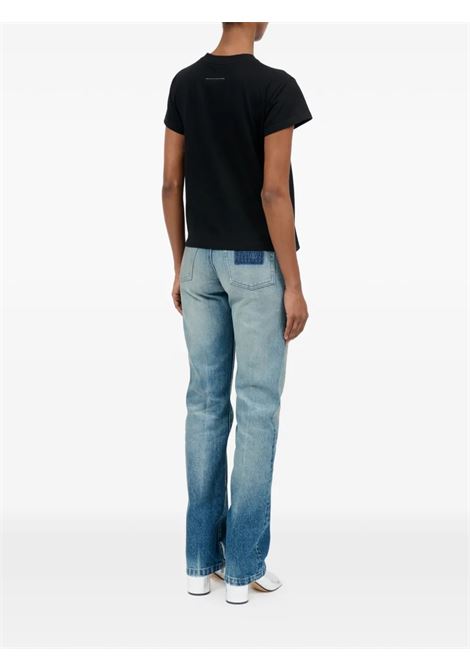 t-shirt signature donna nera MM6 MAISON MARGIELA | S62GD0216 M20048900
